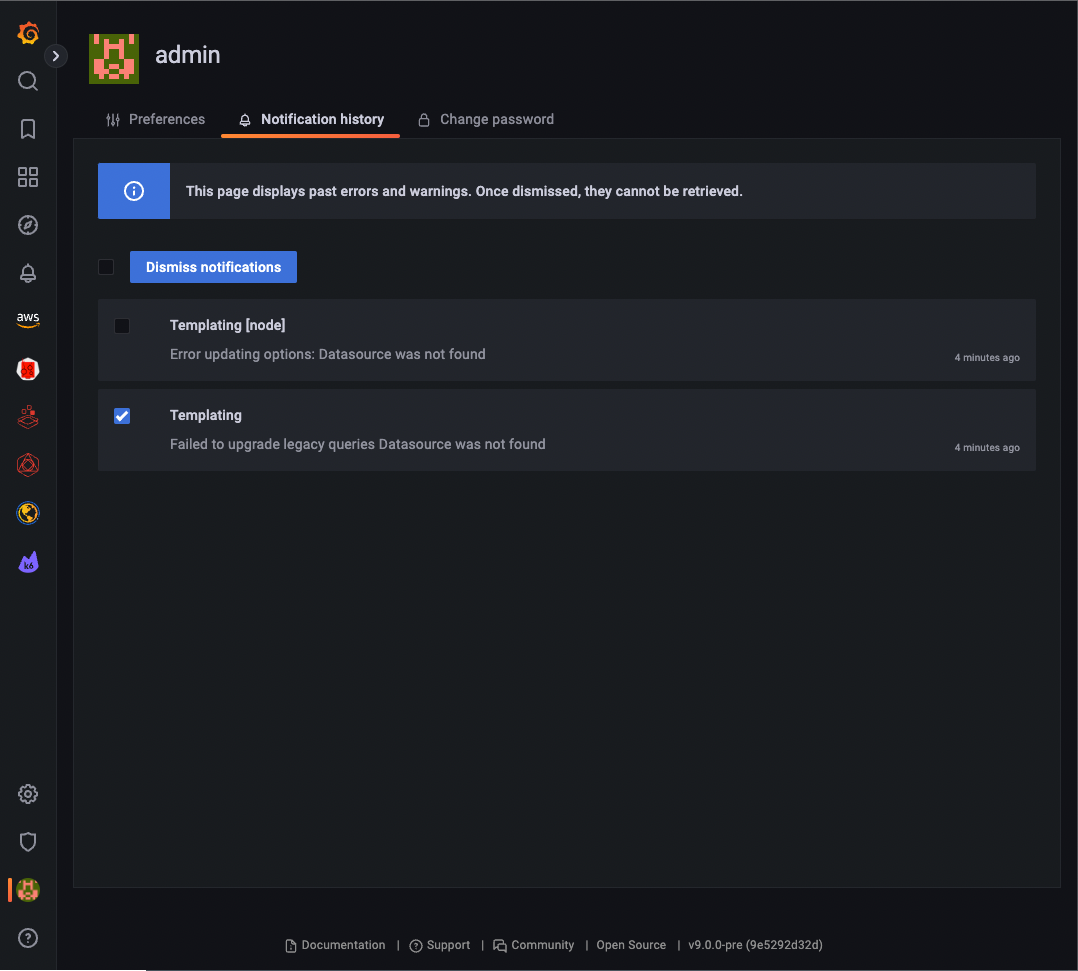 Errors with trace IDs Errors with trace IDs