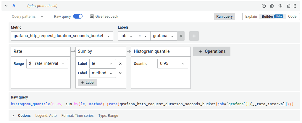 Prometheus query builder Prometheus query builder